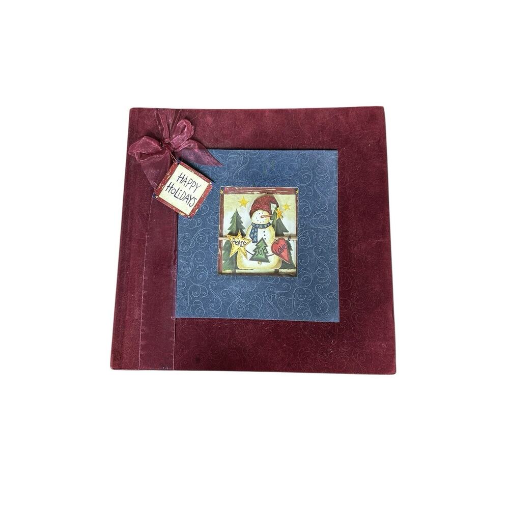 New Seasons Holidays Photo‎ Memories Album 20 Pages 48 Frames Velvet Cover Vtg